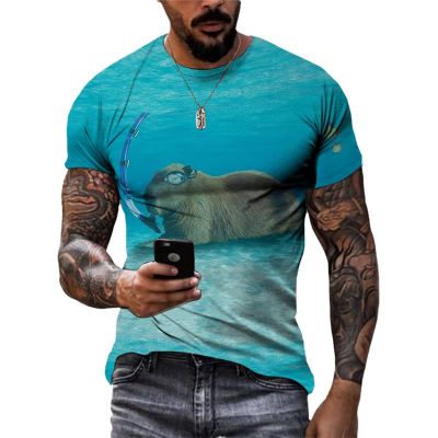 Men's Summer Cartoon Print Bee CasualL