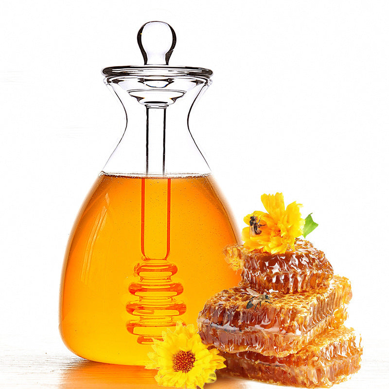 Creative Small Bee Glass Jar Storage With Lid