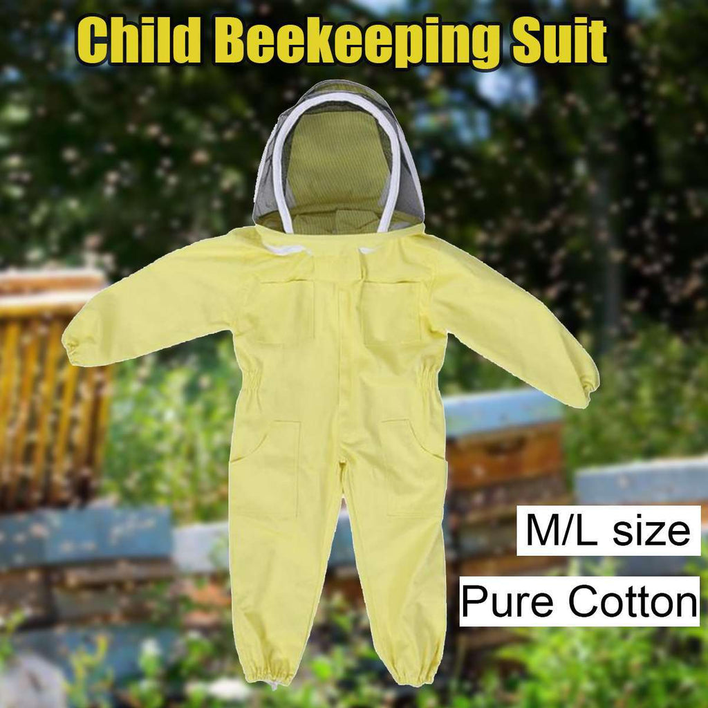 Yellow Cotton Children's One-piece Children's Bee-proof Clothing