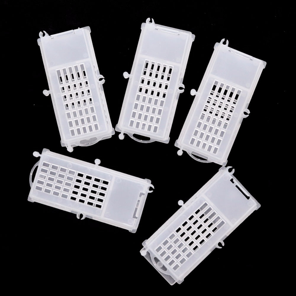 Multifunctional king cage plastic transparent bee cage