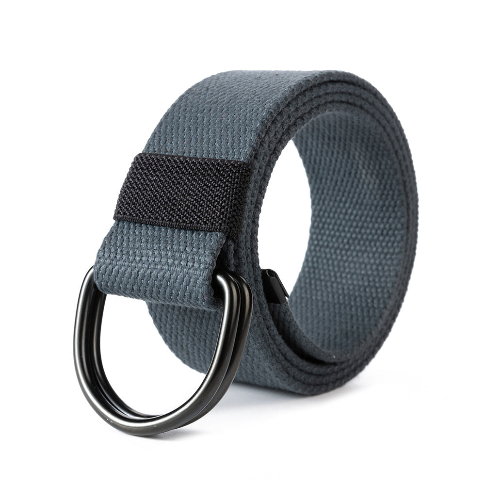 Double Ring Buckle Belt Men And Women