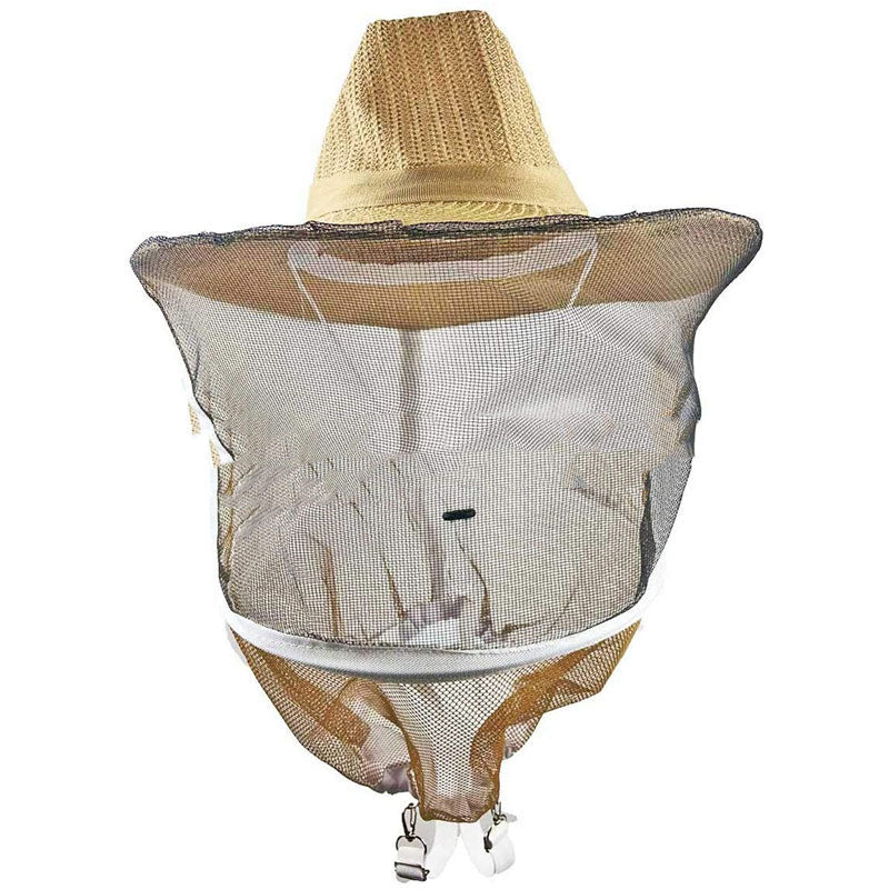 Denim Anti Bee Hat Fireproof Face Mesh Thick Steel Ring