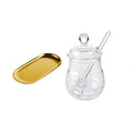 Transparent exquisite household honey bottle with lid