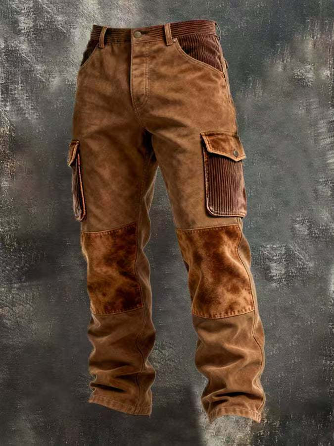 Punk Men's Pants Retro Work Pants