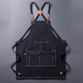 Thickened Canvas Apron Barbecue Kitchen Woodworking Work Apron