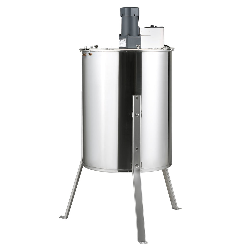 VEVOR Electric Honey Extractor,  Frames Honey Spinner Extractor, Stainless Steel Beekeeping Extraction, Apiary Centrifuge Equipment With Height Adjustable Stand, Honeycomb Drum Spinner With Lid