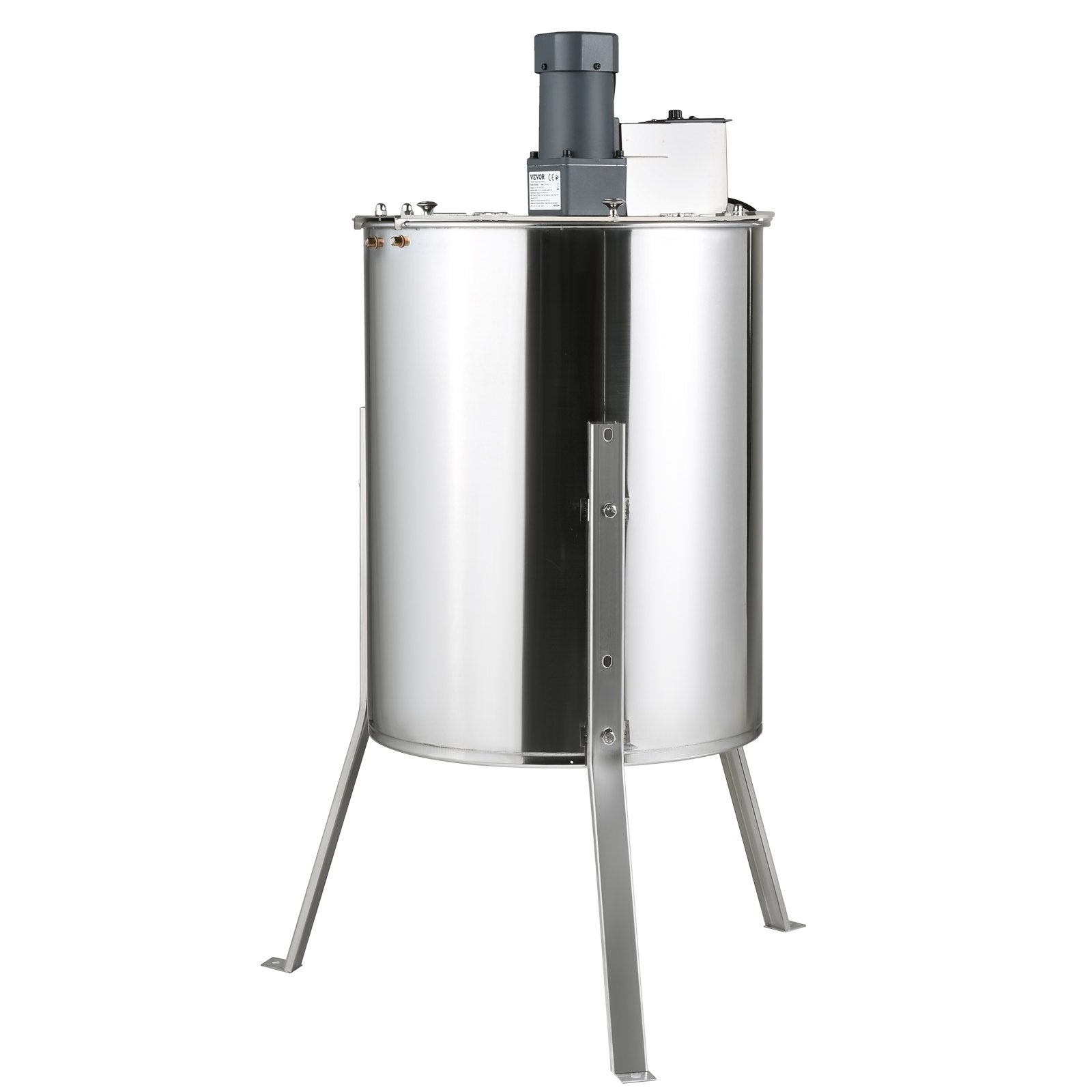 VEVOR Electric Honey Extractor,  Frames Honey Spinner Extractor, Stainless Steel Beekeeping Extraction, Apiary Centrifuge Equipment With Height Adjustable Stand, Honeycomb Drum Spinner With Lid