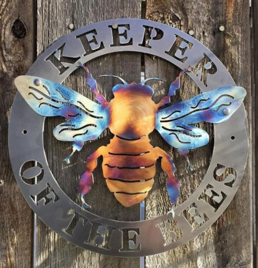 Bee Metal Art Garden Yard Ornament