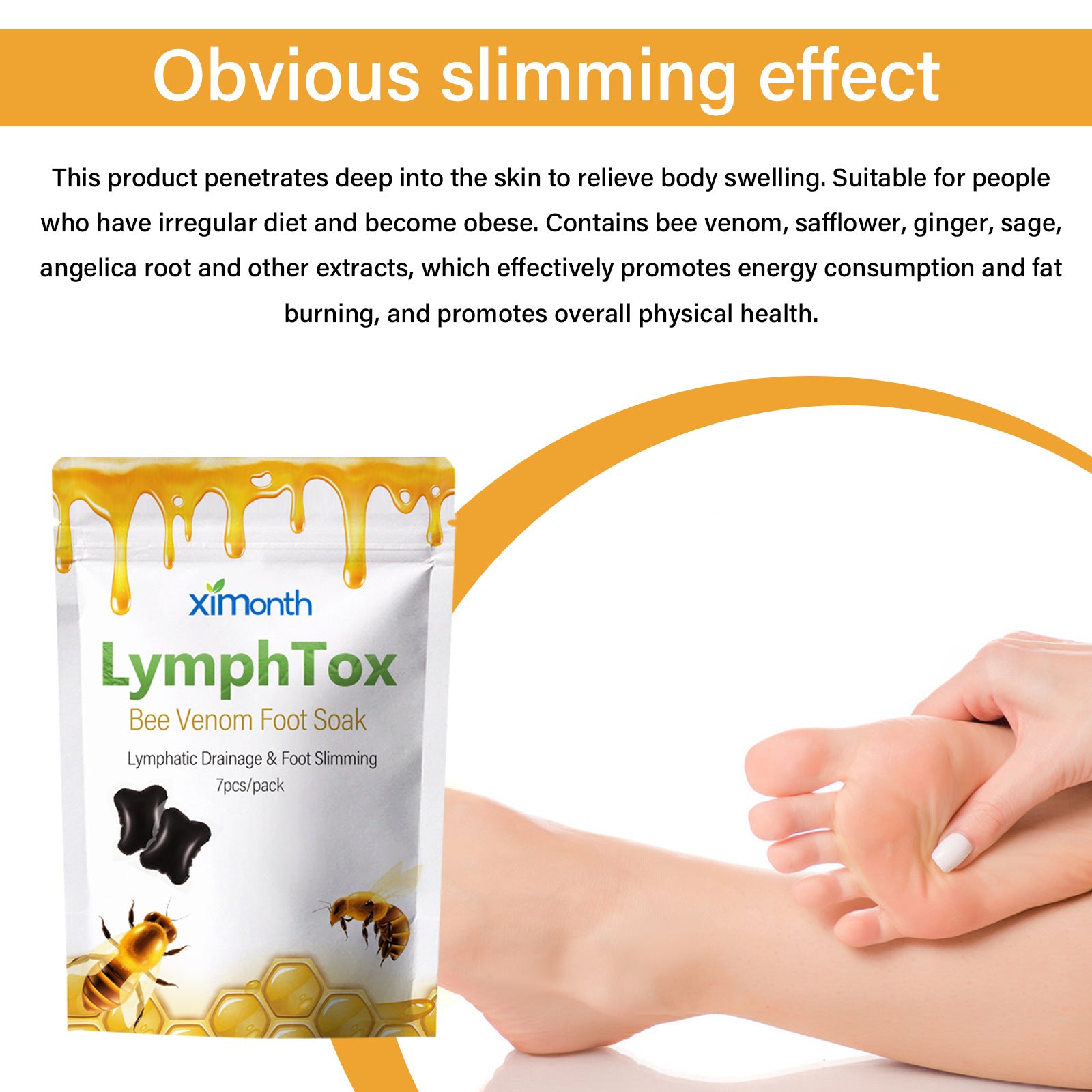 Bee Venom Foot Bath Condensate Beads Moisturizing And Cleaning Foot Body Relaxation Care Foot Bath Beads