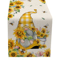 Bee Festival Cotton Linen Long Tablecloth