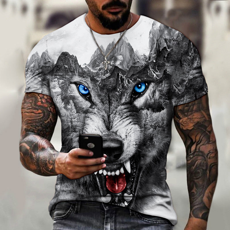 Men's Summer Cartoon Print Bee CasualL