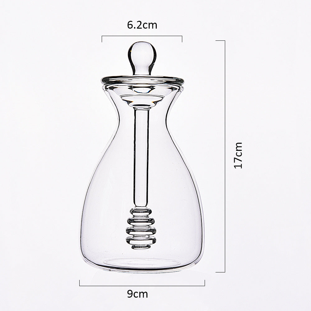 Creative Small Bee Glass Jar Storage With Lid