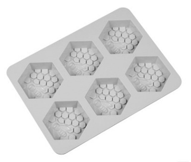 Gray 6 Bee Silicone Cake Mold