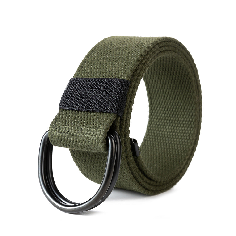 Double Ring Buckle Belt Men And Women