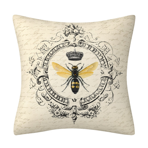 Bee Polyester Pillow Cover Home Decoration