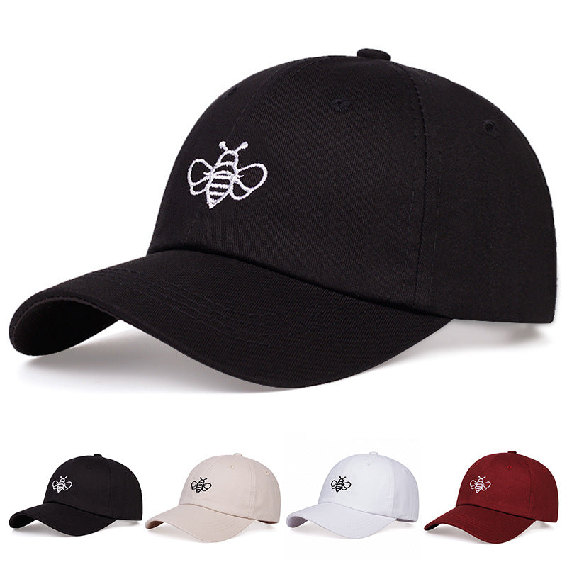 Cartoon Bee Embroidered Baseball Cap